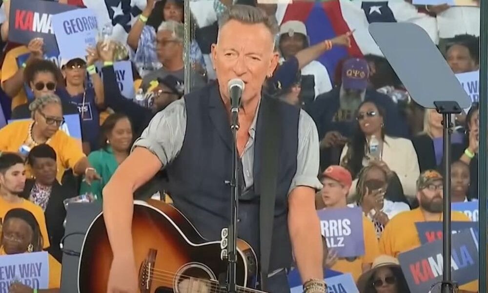 Bruce Springsteen campaigns for Kamala Harris at Georgia rally