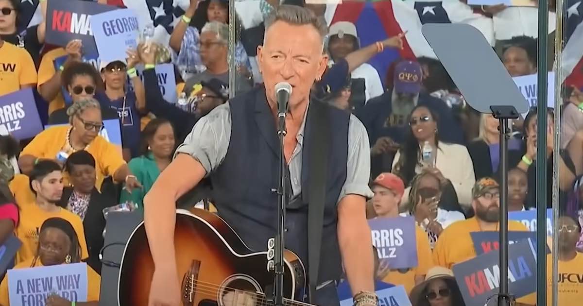 Bruce Springsteen campaigns for Kamala Harris at Georgia rally